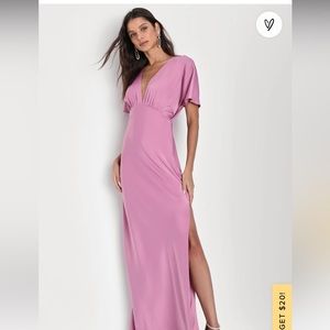 Mauve Maxi dress from Lulu (size small!)